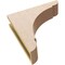 Ekena Millwork 4"W x 16"D x 16"H Thin Olympic Rough Cedar Woodgrain TimberThane Corbel, Primed Tan CORUR04X16X16OLYRCPR - alternate 2